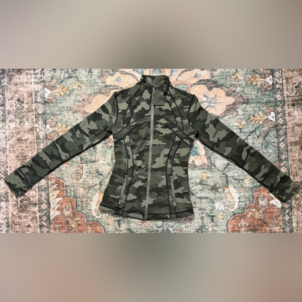 Lululemon Define Jacket Luon Heritage Camo Olive Green